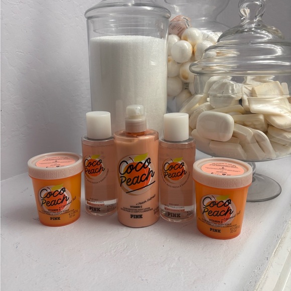 Victoria's Secret Pink Coco Peach Set